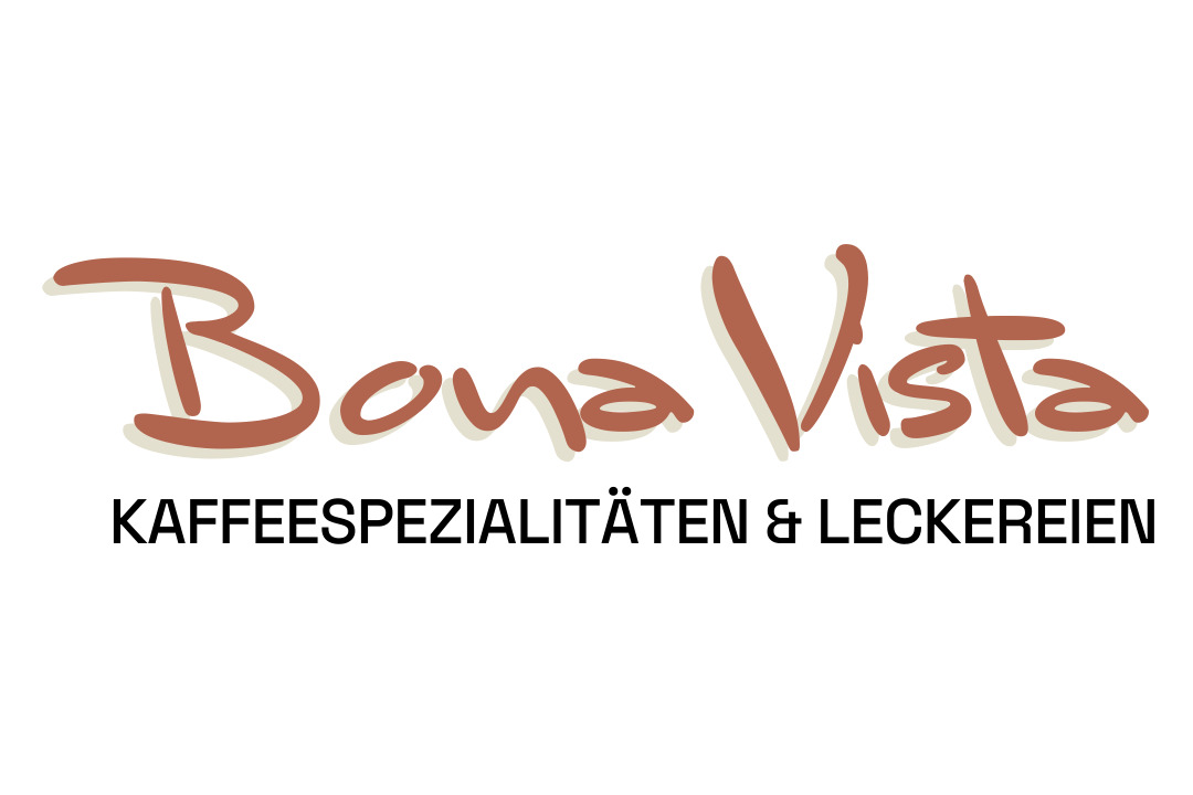 Logo mit der Aufschrift: Bona Vista Kaffeespezialitäten & Leckereien