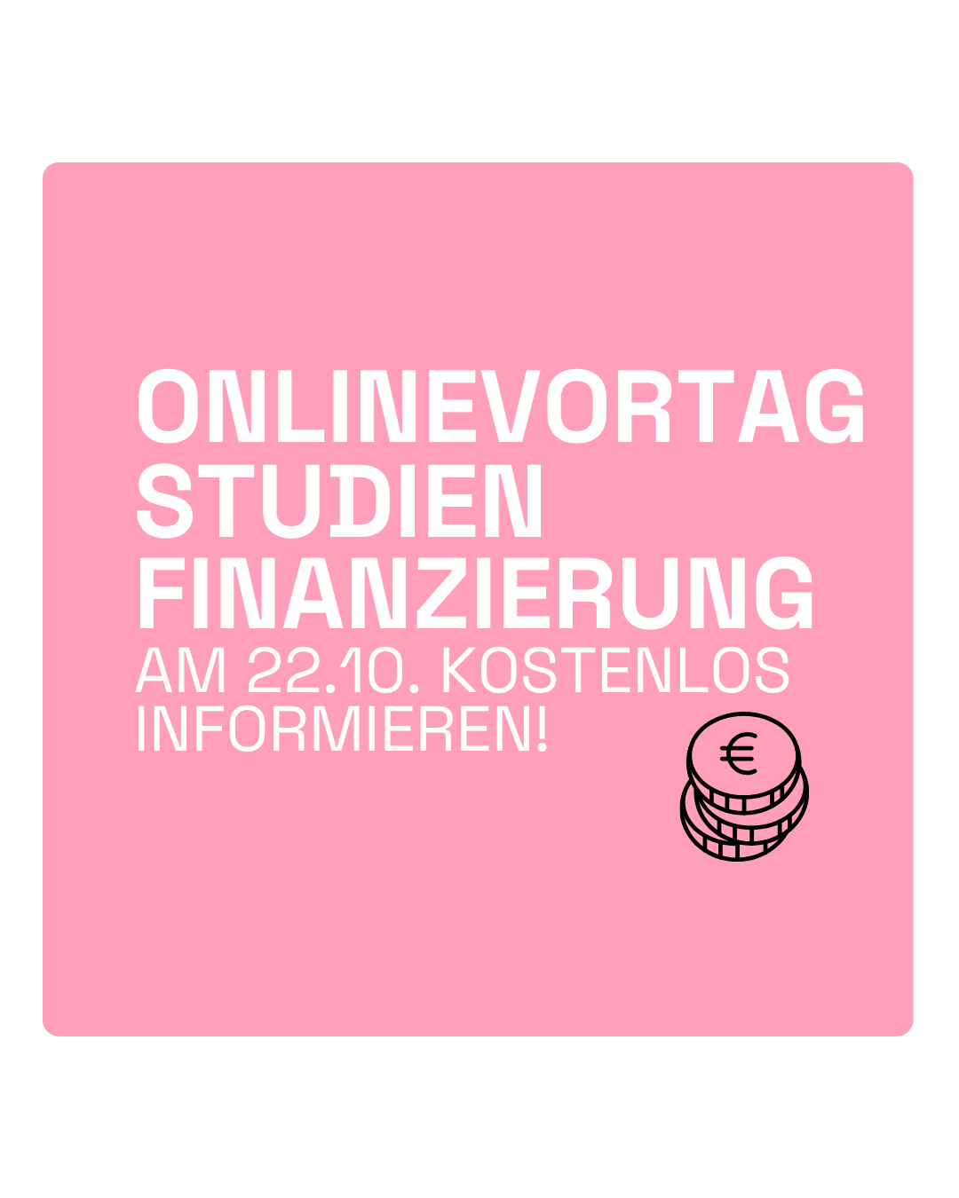 Onlinevortrag zur Studienfinanzierung